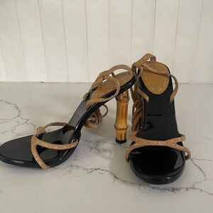 Gucci Tom Ford era bamboo heels 37.5